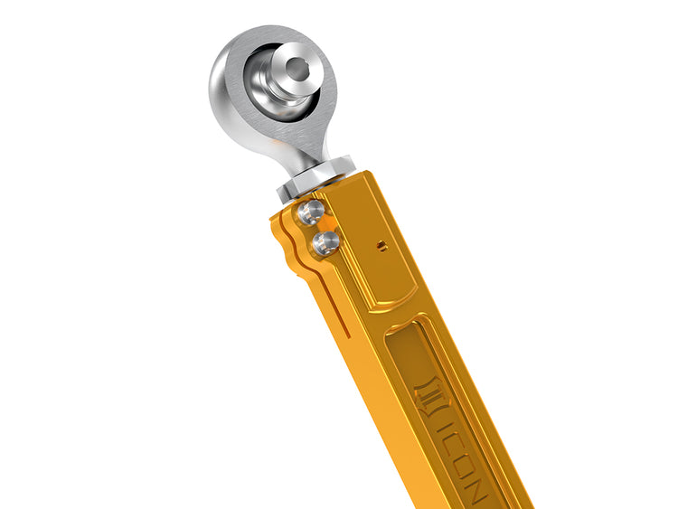 ICON 2022-2025 Toyota Tundra/2023-2025 Toyota Sequoia/2024-2025 Toyota Tacoma/Toyota Land Cruiser 250 Series/Lexus GX550/2025 Toyota 4Runner, Rear, Billet Upper Link Kit, Gold Anodizing