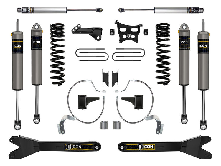 ICON 2023-2025 Ford F-250/F-350 Super Duty 4WD, Diesel, 4.5" Lift, Stage 3 Suspension System w/ Radius Arms