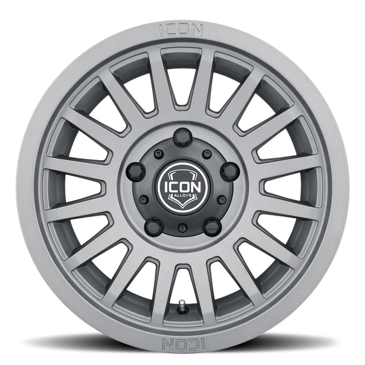 ICON Alloys Recon SLX, Charcoal, 17 x 8.5 / 5 x 5.5, 0mm Offset, 4.75" BS
