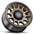 ICON Alloys Rancho, Satin Bronze w/ Gloss Black Lip, 20 x 9 / 8 x 6.5, 12mm Offset, 5.5" BS
