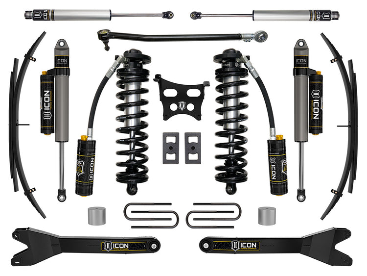 ICON 2023-2025 Ford F-250/F-350 Super Duty 4WD, 2.5-3" Lift, Stage 4 Coilover Conversion System with Radius Arms and Expansion Packs