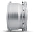 ICON Alloys Hammer Pro, Silver Machined, 17 x 8.5 / 6 x 5.5, 25mm Offset, 5.75" BS