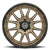 ICON Alloys Cajon, Satin Bronze w/ Gloss Black Lip, 20 x 9 / 6 x 5.5, 16mm Offset, 5.625" BS