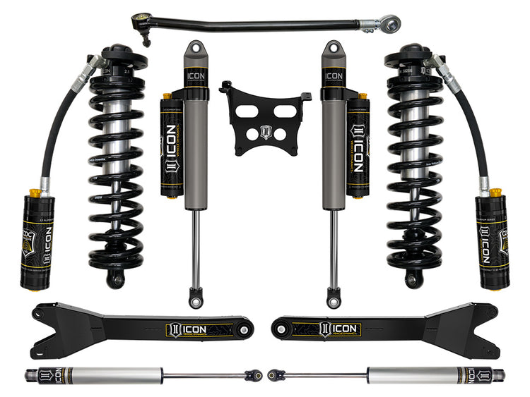 ICON 2023-2025 Ford F-250/F-350 Super Duty 4WD, 2.5-3" Lift, Stage 4 Coilover Conversion System with Radius Arms