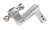 BulletProof 2.0" Aluminum Medium Duty 6" Drop/Rise Hitch - Stainless Ball