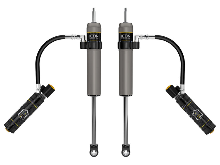 ICON 2023-2025 Ford F-250/F-350 Super Duty 4WD, 4.5” Lift, Front, V.S. 2.5 Aluminum Series Shocks, Remote Reservoir w/ CDEV, Pair