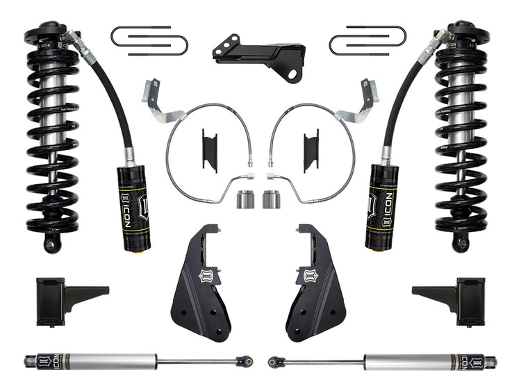 ICON 2023-2025 Ford F-250/F-350 Super Duty 4WD, 4-5.5" Lift, Stage 1 Coilover Conversion System