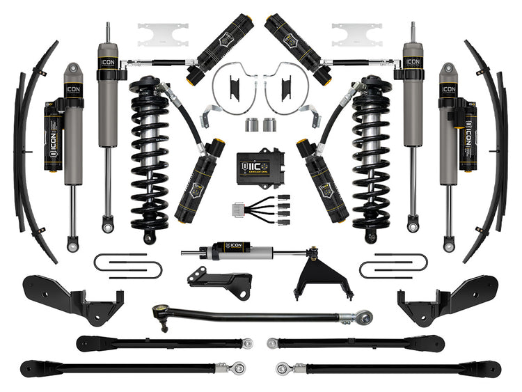 ICON 2023-2025 Ford F-250/F-350 Super Duty 4WD, 4-5.5" Lift, Stage 9 Coilover Conversion System w/ Expansion Packs