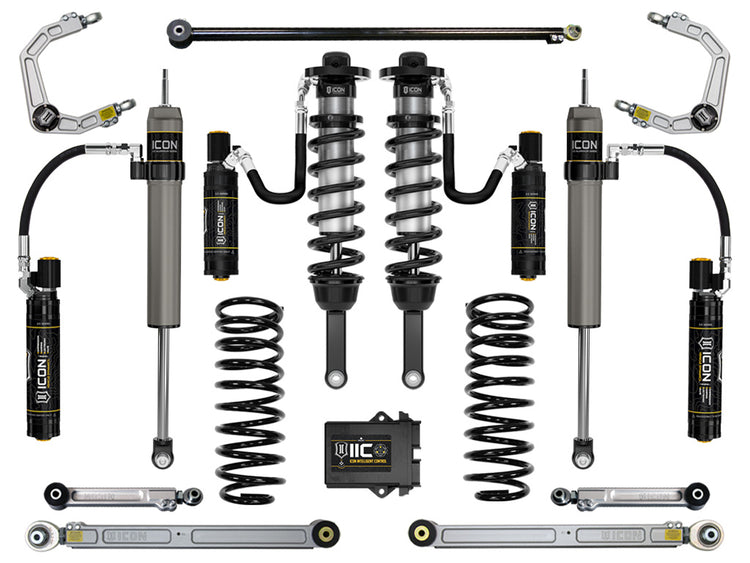 ICON 2010-2024 Toyota 4Runner, 0-3.5" Lift Stage 9 Suspension System, Billet UCA