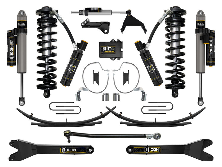 ICON 2023-2025 Ford F-250/F-350 Super Duty 4WD, 4-5.5" Lift, Stage 8 Coilover Conversion System w/ Radius Arms & Expansion Packs