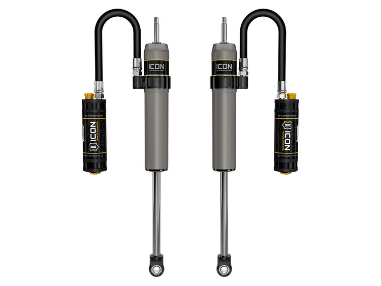 ICON 1996-2002 Toyota 4Runner, 0-2" Lift, Rear, V.S. 2.5 Aluminum Series Shock Absorbers, Remote Reservoir w/ CDCV, Pair