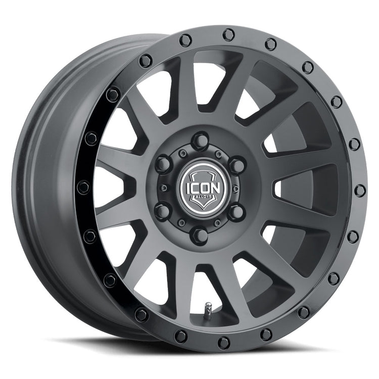 ICON ALLOYS COMPRESSION DBL BLK - 18 X 9 / 6 X 5.5 / 25MM / 6