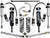 ICON 2010-Up Lexus GX460, 0-3.5" Lift, Stage 5 Suspension System, Billet UCA