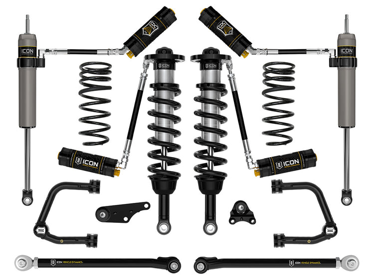ICON 2024-2025 Toyota Tacoma 1.25-3" Lift, Stage 8 Suspension System, Tubular, Overland Rear Springs