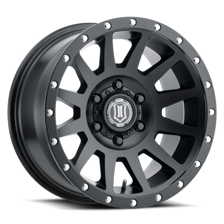 ICON ALLOYS COMPRESSION SAT BLACK - 18 X 9 / 6 X 5.5 / 25MM / 6