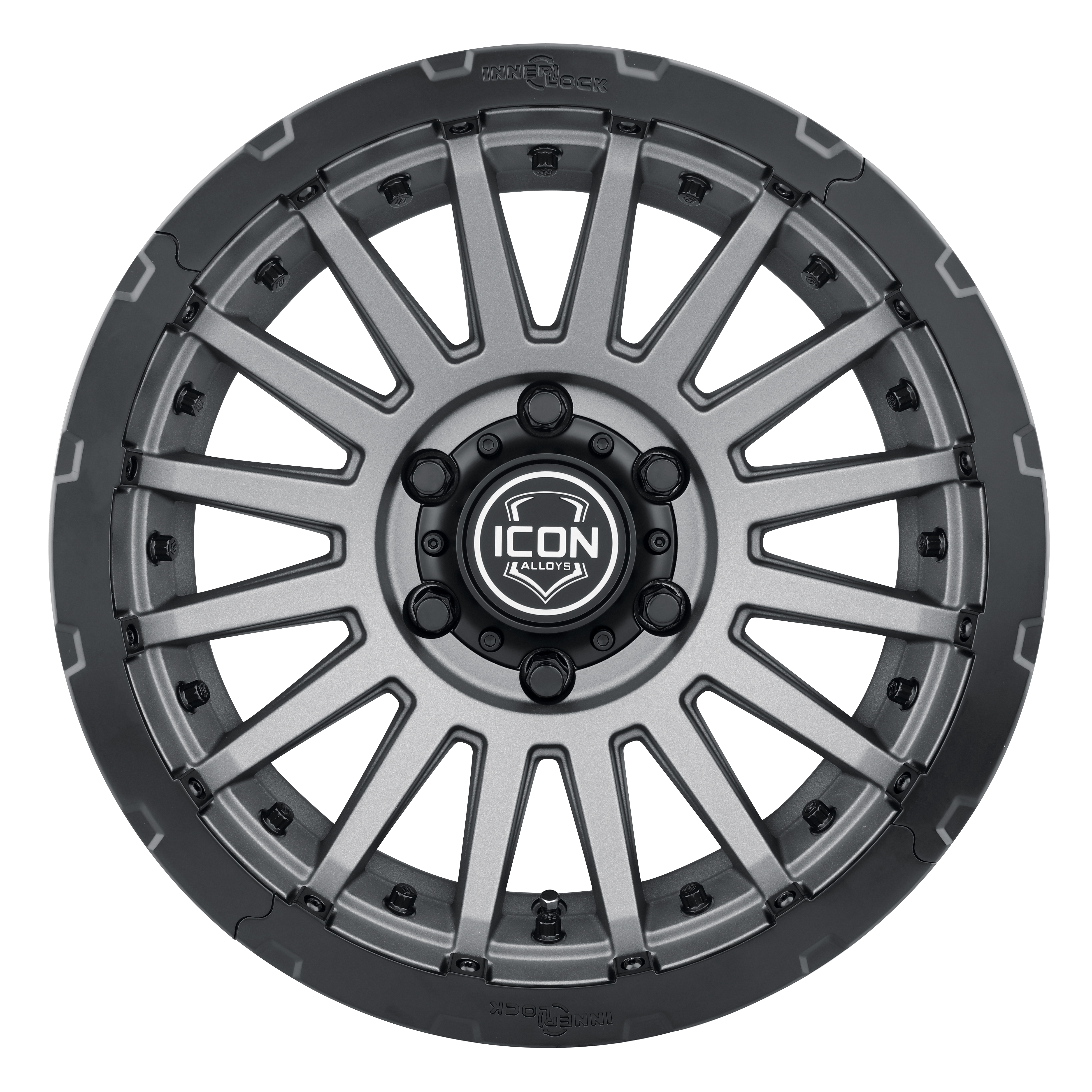 iconalloys recon pro wheel 6lug charcoal 17x8 5 face